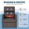 Electric Recliner Chair, Adjustable Power Reclining Sofa with Massage Heat Lumbar Support, Living Room Chair with Side Pockets & USB Port - 4 of 4