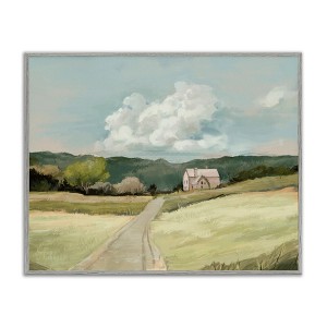 Stupell Industries Road Leading Home Countryside Framed Giclee Art - 1 of 4