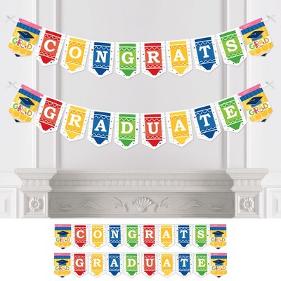 Big Dot Of Happiness Elementary Grad - Kids Graduation Party Bunting ...