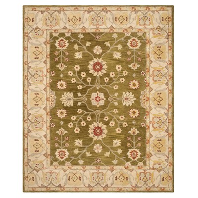 Moss/Ivory Floral Tufted Area Rug 8'X10' - Safavieh