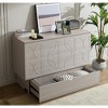 NicBex Queen Size Murphy Bed 78.25" Wooden Frame Morden Hideaway Wall Bed with Top Shelf and 1 Spacious Drawer for Apartment - 4 of 4
