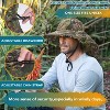 Tirrinia Unisex Wide Brim Bucket Hat with Neck Flap and Chin Cord, Outdoor Camping Hiking Fising Sun Hat, Camouflage - 3 of 4