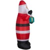 Gemmy Christmas Airblown Inflatable Santa w/Gift Box OPP, 7 ft Tall, Multi - 3 of 4