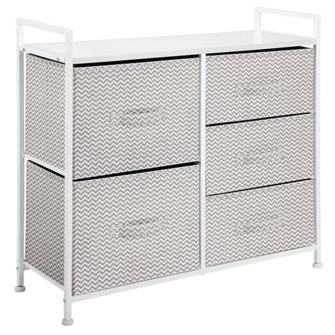 Mdesign Wide Dresser Storage Tower Organizer Unit 5 Drawers