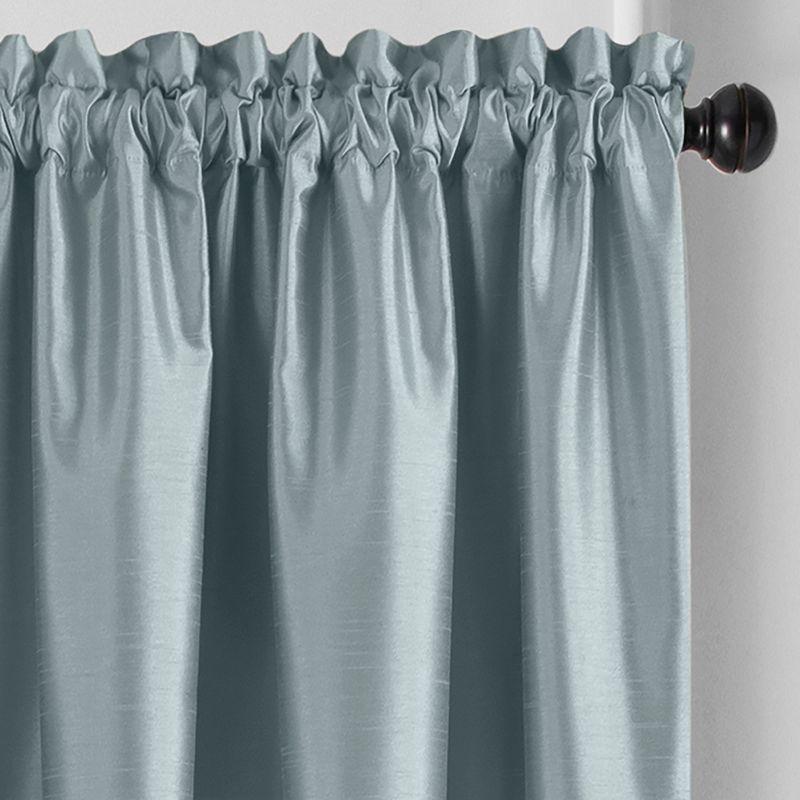 Colette Faux Silk Blackout Single Window Curtain Panel - Elrene Home Fashions, 5 of 7