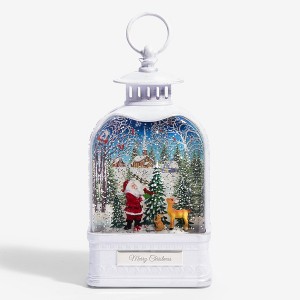 Personalization Mall Santa LED Shimmer Water Lantern - 1 of 4