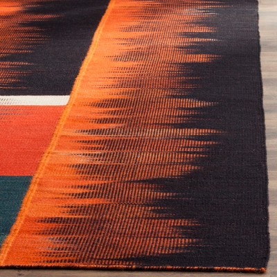 Multicolor Wool 8' x 10' Handmade Kilim Area Rug