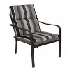 Home Fashions International 21"x22" Sundeck Stripe Highback Outdoor One Piece Chair Cushion Natural Stripes - 2 of 3