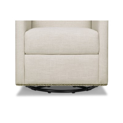 swivel glider with gliding ottoman