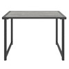 vidaXL Patio Table Anthracite 21.7 in.x15.7 in.x14.6 in. Steel - image 3 of 4