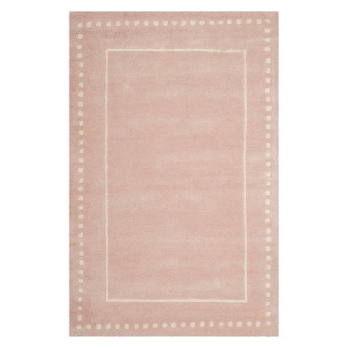 4'x6' Solid Area Rug Light Pink/Ivory - Safavieh