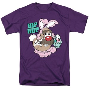 Potato Head Hip Hop Adult T-Shirt Purple - 1 of 4