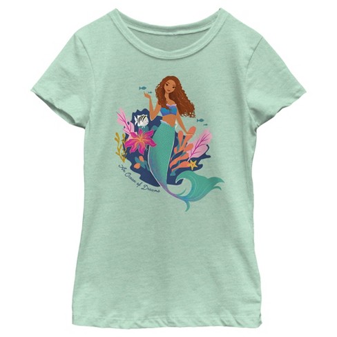 Girl's The Little Mermaid Ariel An Ocean Of Dreams T-shirt : Target