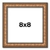 PosterPalooza | Square Slim Profile Gold Picture Frame - UV Acrylic, Foam Board Backing, Hanging Hardware - 2 of 4