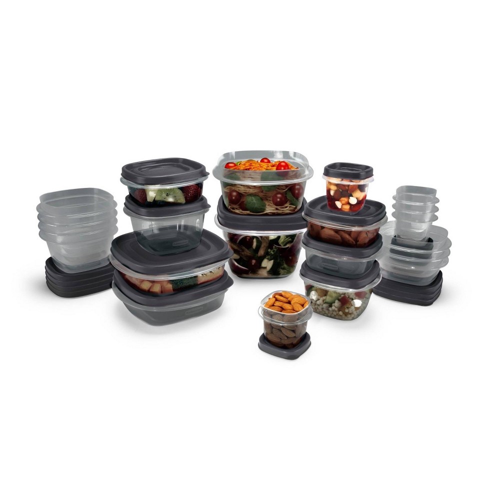 Photos - Food Container Rubbermaid EasyFindLids Antimicrobial 34pc Set 