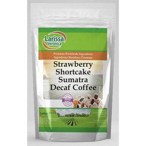 Larissa Veronica Strawberry Shortcake Sumatra Decaf Coffee (Gourmet, Naturally Flavored, Whole Coffee Beans) (8 oz, ZIN: 558168) - 1 of 4