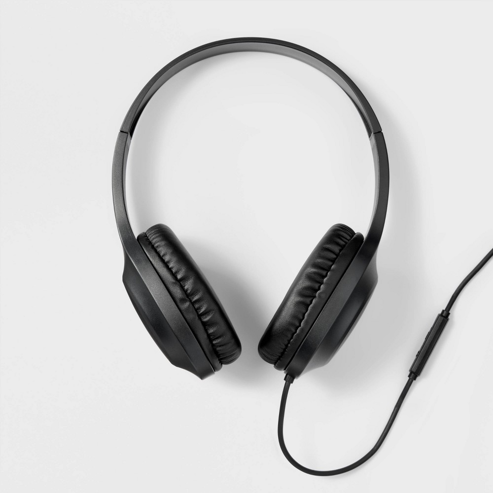 Photos - Headphones Wired On-Ear  with 4' Cable - heyday™ Black