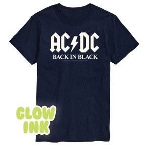 Men's - AC/DC - Glow In The Dark Short Sleeve Graphic T-Shirt - 1 of 4