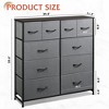 Fabric Dresser 10 Drawers, Storage Tower with Fabric Bins - 3 of 4