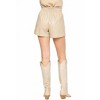 Women's Katy Vegan Leather Shorts - entro - 3 of 4