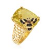 Ross-Simons 8.75 Carat Lemon Quartz Bee Ring With Multi-Gemstone Accents in 18kt Gold Over Sterling - 3 of 4