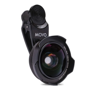Movo SPL-WA 18mm Wide Angle Lens with Universal Clip Mount for Smartphones