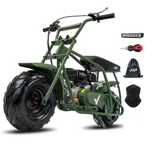 FRP Mini Bike GMB100, 99CC Gas Powered 4-Stroke 3HP, Off-Road for Kids/Adult, Trail Up to 28 Mph, Weight Support Up to 220 LBS - 1 of 4