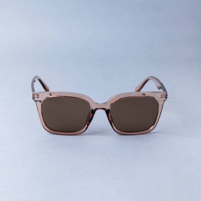 Women's Classic Preppy Square Sunglasses - Shade & Shore™ Brown
