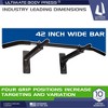 Ultimate Body Press Wall Mount Strength Training Workout Pull Up Bar with 4 Padded Grip Positions at 10, 24, and 36 Inches Apart - image 4 of 4
