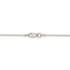 Black Bow Jewelry 1mm Sterling Silver, Square Solid Snake Chain Necklace - 4 of 4