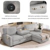 Okak Luxury U-Shaped Sectional Sofa Couch with Hidden Storage Box, 3 Seat Upholstered Sofa W/2 Cup Holder,USB Port for Living Room,Apartment - 3 of 4