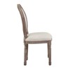Emanate Vintage French Upholstered Fabric Dining Side Chair Beige - Modway: Polyester, Wood Frame, 330lb Capacity - 2 of 4