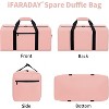MaseiKar Foldable Duffel Bag 35L Small Luggage Bag Lightweight for Travel Gym Sport-Pink - 3 of 4