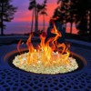 VEVOR Fire Glass, 10 LBS / 4.5 KG High-Temperature Resistant Fireplace Rocks, 1/2-Inch / 12.7 mm Reflective & Smokeless Firepit Glass Rock, Gold - 2 of 4