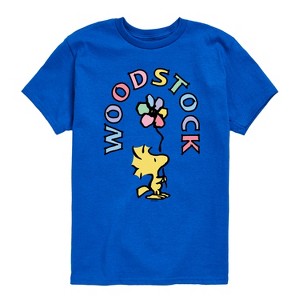 Boys' - Peanuts - Woodstock Flower Short Sleeve Graphic T-Shirt - 1 of 4