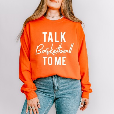 Simply Sage Market Women's Graphic Sweatshirt Talk Basketball To Me