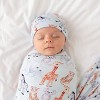 Juniors Zoo Babies Swaddle And Beanie Set - Posh Peanut - 3 of 4