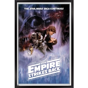 Trends International Star Wars: The Empire Strikes Back - One Sheet (No Billing Block) Framed Wall Poster Prints - 1 of 4