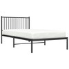 vidaXL Metal Bed Frame with Headboard Black 39.4 in.x78.7 in. - 3 of 4