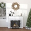 HOMCOM 3-Panel Folding Fireplace Screen with Brush, Shovel, Poker, Firewood Tongs, Fire Spark Guard for Wood Burning, Black - 2 of 4