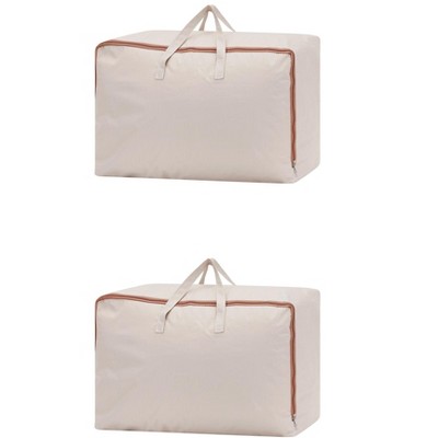 REGALWOVEN Foldable Storage Organizing Bedroom Storage Bags with Handle, Closet Organizers and Storage 2 Pcs