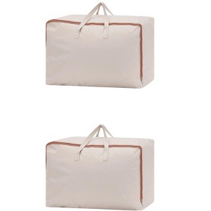 REGALWOVEN Foldable Storage Organizing Bedroom Storage Bags with Handle, Closet Organizers and Storage 2 Pcs - 1 of 4