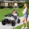 12V Ride on Truck Car with Parent Remote Control, 4-Wheel  Electric Vehicle Toy with Lights & Spring Suspension & Safety Belts,Ride on Car for Age 3+ - 3 of 4