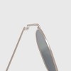 Anna-Kaci Women's Retro Square Aviator Sunglasses - Silver Frame with Black Lenses - 4 of 4