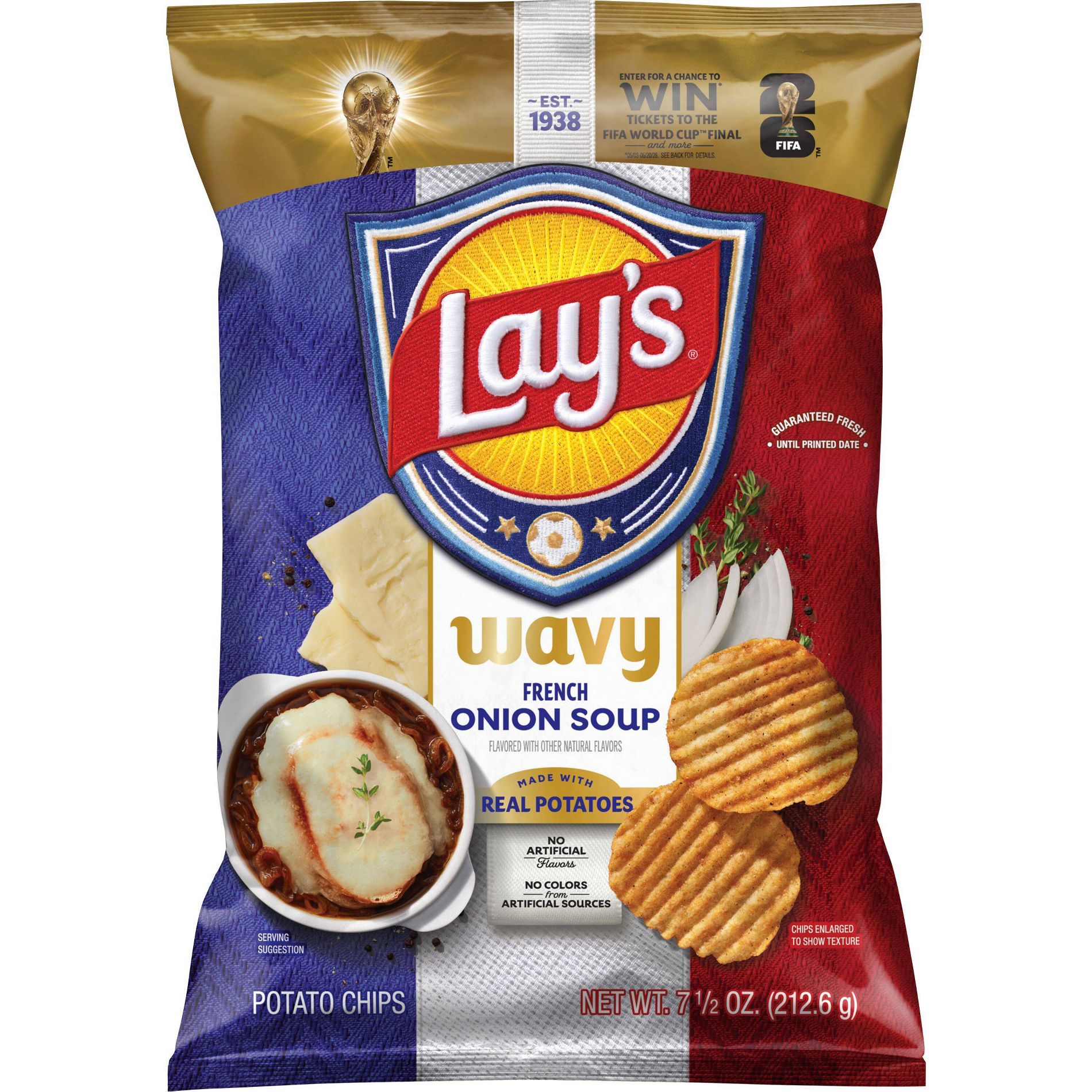 Lay's Wavy French Onion Soup Potato Chips - 7.5oz