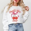 Simply Sage Market Women's Graphic Sweatshirt Coquette Cherry Nice Day - 2 of 3