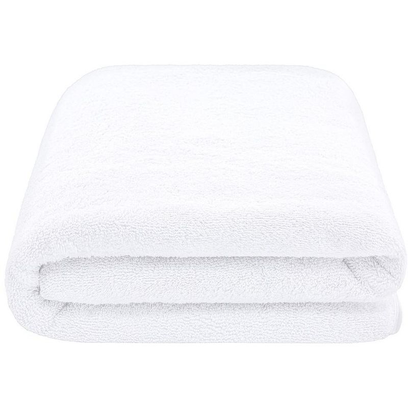 American Soft Linen 100% Cotton Oversized Bath Towel Sheet, 40x80 inches Extra Large Bath Towel Sheet, 1 of 10