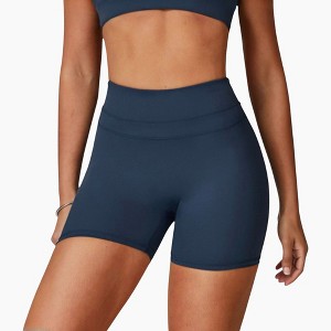Anna-Kaci Active Women's High Waist Seamless Biker Shorts with Wide Waistband and Stretch Fit for Active Comfort - 1 of 4