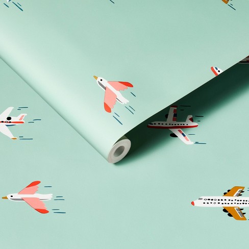 Airplane Peel & Stick Wallpaper - Pillowfort™ - image 1 of 4