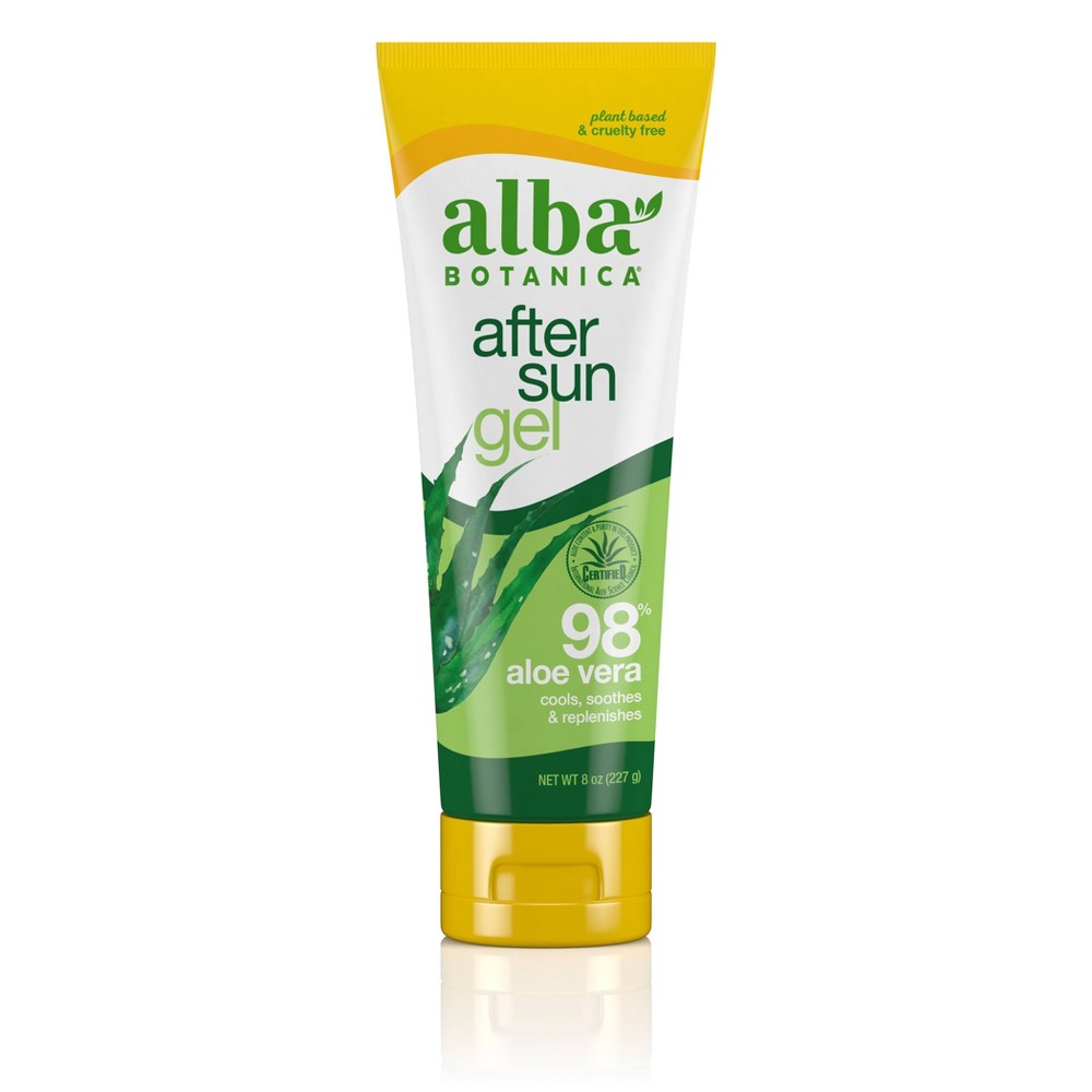 Alba Botanica Cooling 80% Aloe Vera After Sun Gel  8 fl oz